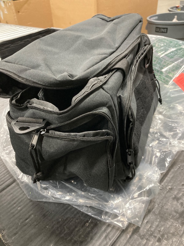Photo 1 of *** Storage BAGS ARE MISSING***GOBUROS Tactical Ammo Storage Bag with 3 Ammo Pouches, Shooting Range Bag with Detachable Shoulder Strap, Ammo Pouch Carrier with Multiple Pockets for Range Shooting Hunting, Black***AMMO STORAGE BAGS ARE MISSING***
