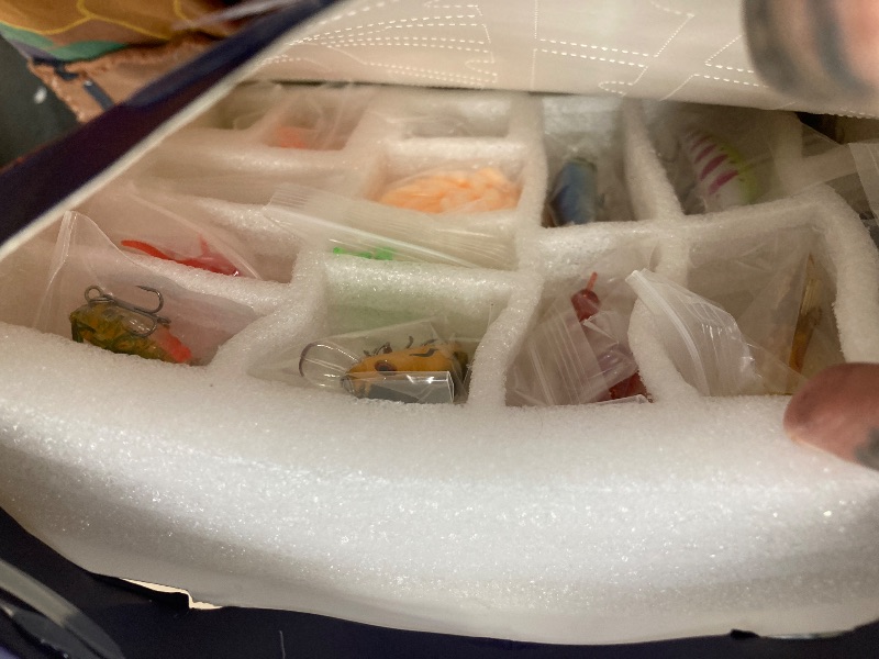 Photo 1 of ***BOX HAS MINOR DAMAGE***2025 Advent Calendar Fishing Christmas Countdown, 24 Days Fishing Lure Countdown Calendar, 2025 Xmas Surprise Gift for Adult Men or Teen Boys***BOX HAS MINOR DAMAGE**