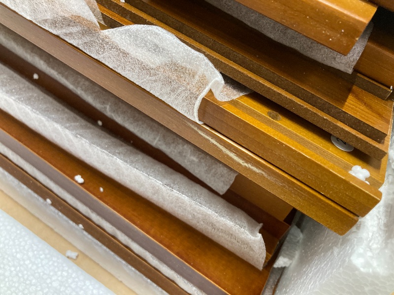 Photo 1 of *Small scratches* O5ceanLuxe Upgraded Shoe Storage Cabinet,39 Pairs Rattan Shoe Cabinet Storage,8 Tier 45" Tall Large Shoe Cabinet,Boho Farmhouse Cabinet with Doors for Hallway Living Room Closet(47.2" W 8 Tier)