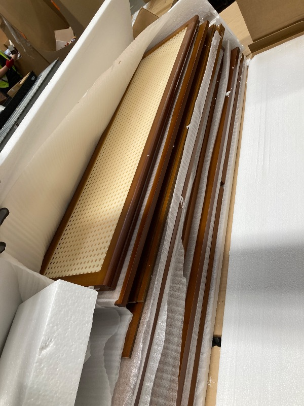 Photo 1 of *Small scratches* O5ceanLuxe Upgraded Shoe Storage Cabinet,39 Pairs Rattan Shoe Cabinet Storage,8 Tier 45" Tall Large Shoe Cabinet,Boho Farmhouse Cabinet with Doors for Hallway Living Room Closet(47.2" W 8 Tier)