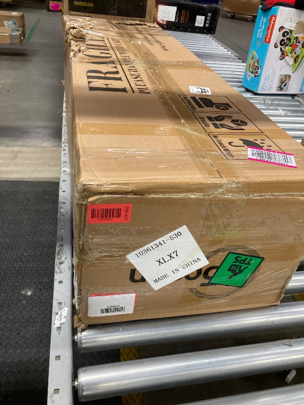 Photo 1 of *Small scratches* O5ceanLuxe Upgraded Shoe Storage Cabinet,39 Pairs Rattan Shoe Cabinet Storage,8 Tier 45" Tall Large Shoe Cabinet,Boho Farmhouse Cabinet with Doors for Hallway Living Room Closet(47.2" W 8 Tier)