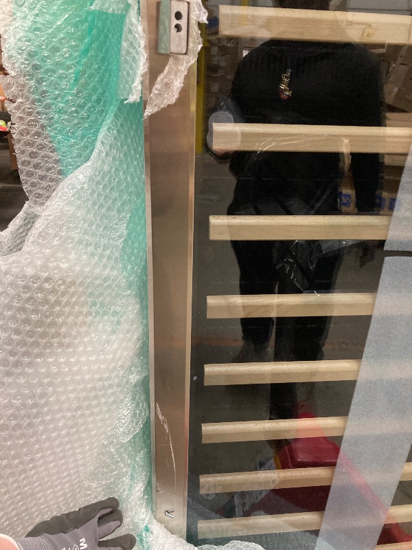 Photo 1 of *Unsure if it works properly* *Dent on the door, Light didn't work, no noise, Doorhandle broken*  Wine Cooler