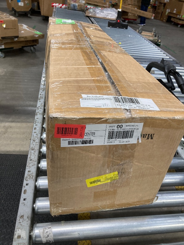 Photo 1 of *Size Unknown* Vavsea Flocked Green Christmas Tree, Gloves, Little Fence, Tree Stand, Tree Skirt, Carrying Bag