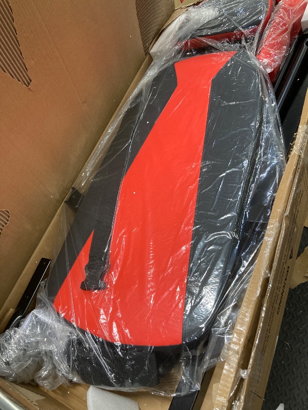 Photo 1 of *Dirty* Heavy Duty Inversion Table, 300lb Capacity Back Therapy Reflexology with Adjustable Foldable Stretcher Machine Protective Belt, Dprodo Table, Red
