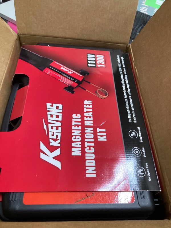 Photo 1 of ***Factory seal***

Induction Heater Bolt 1300W 110V,Induction Bolt Heater Removal Tool Kit with 10 Coils for Rusty Screw Removing,Red