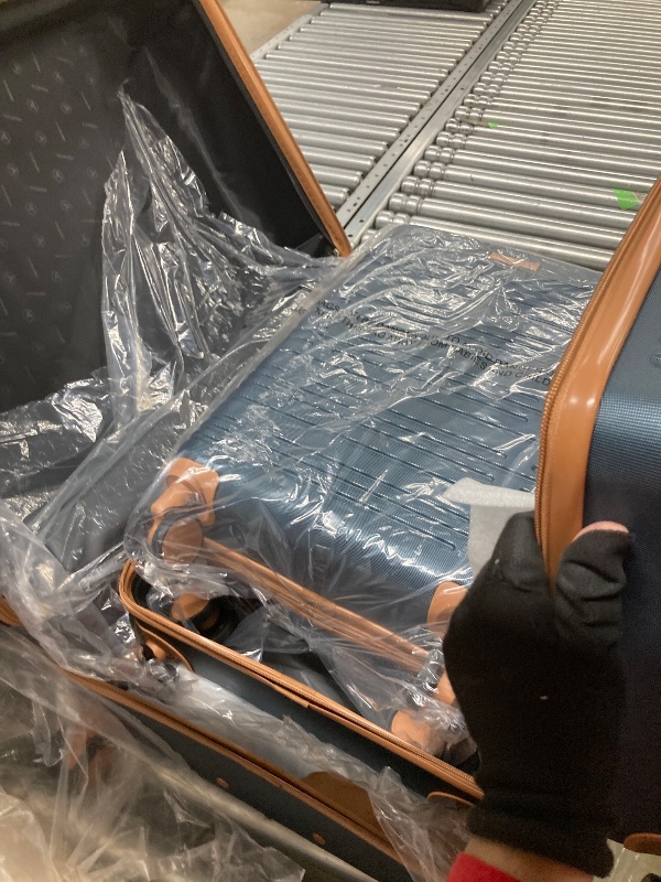 Photo 1 of 
Hardside Luggage  Piece, Hardshell Suitcase with TSA Lock Spinner Wheel and Travel Duffle Bag.Dark Green
