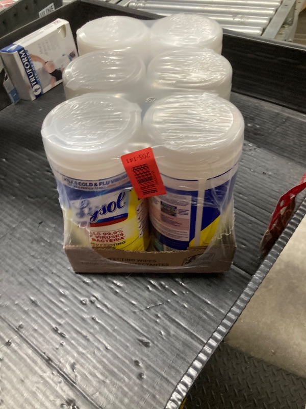 Photo 1 of ***Factory seal***

Lysol Disinfectant Wipes, Multi-Surface Antibacterial Cleaning Wipes, For Disinfecting and Cleaning, Lemon and Lime Blossom.