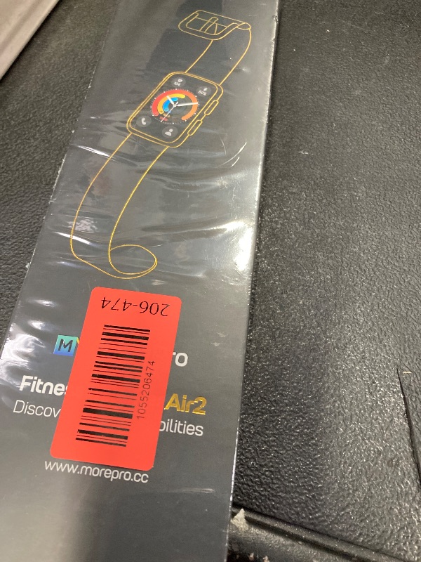 Photo 1 of ***Factory seal***
MorePro Health Fitness Tracker with Blood oxy-gen Monitor and 24/7 Heart Rate and Blood Pressure, Sleep Monitor, 120+ Sport Modes Waterproof Fitness Watch for Women Men Android iOS, Black