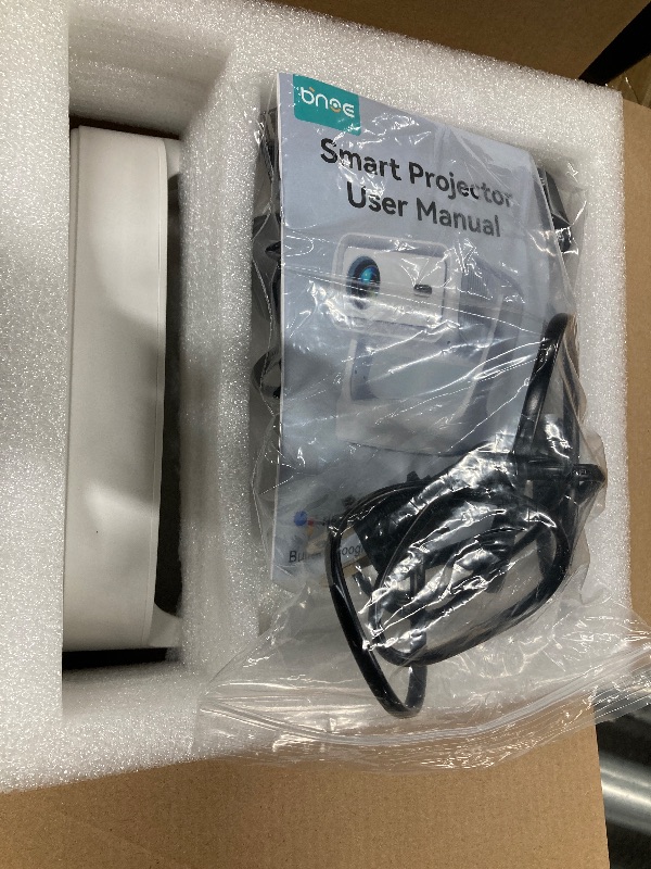 Photo 1 of **PARTS ONLY***4K Projector with WiFi and Bluetooth, 2000 ANSI Outdoor Projectors with Built-in 10,000+ Apps, Bnoe Native 1080P Smart Proyector for Home Theater Movie with Dual Speaker and Voice Control & Auto Focus