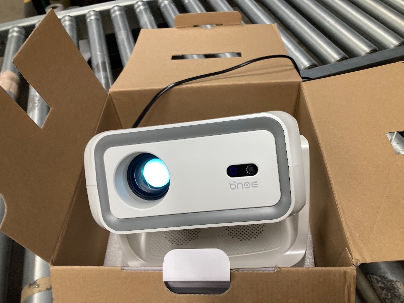 Photo 1 of **PARTS ONLY***4K Projector with WiFi and Bluetooth, 2000 ANSI Outdoor Projectors with Built-in 10,000+ Apps, Bnoe Native 1080P Smart Proyector for Home Theater Movie with Dual Speaker and Voice Control & Auto Focus