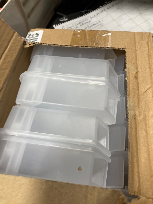 Photo 1 of  Pack Mouse Bait Station with Keys - Outdoor Refillable Mouse Bait Station Reusable Mice Small Rats Poisoning Station Box for Indoor Outdoor Kitchen Garage, Safe for Kids and Pets, Clear