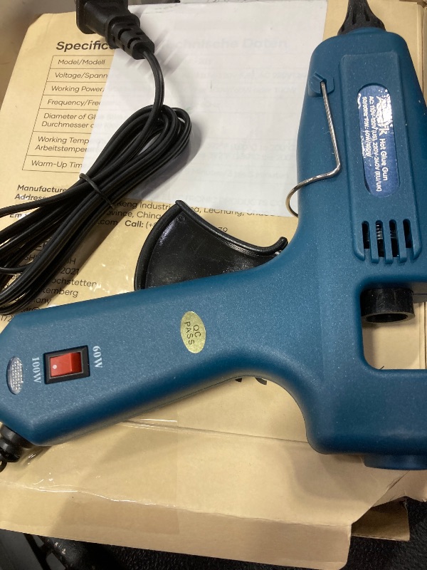 Photo 1 of 100W Fireproof Hot Glue Gun, Full Size Heavy Duty | Dual Power100W/60W