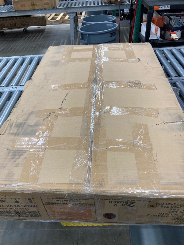 Photo 1 of ***Partial Set*** Furmax 3 Seats L-Shaped Sectional Sofa with Movable Ottoman for Living Room, Fabric Convertible Modular Couch, Gray