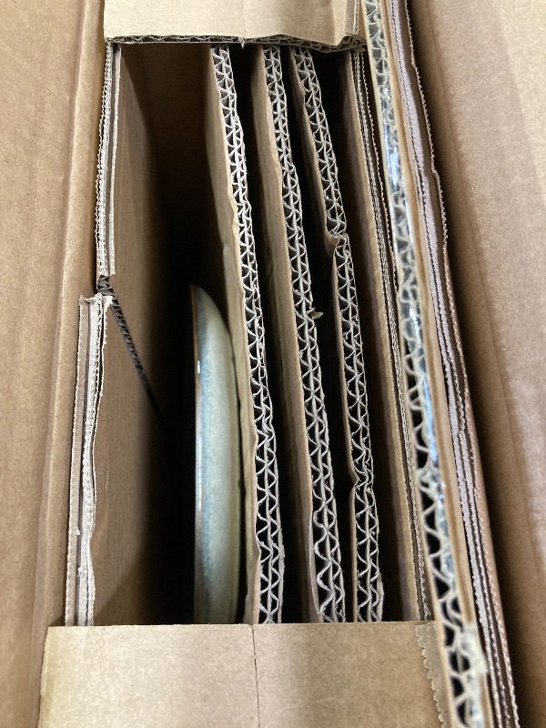 View 2 of ***ONLY 8 OF THE MEDIUM SIZED PLATES/MISSING PARTS****AmorArc Ceramic Dinnerware Sets, Handmade Reactive Glaze Stoneware Plates and Bowls Sets, Highly Chip and Crack Resistant | Dishwasher & Microwave Safe Dishes Set, Service for 8 Set (24pc), Reactive Gl