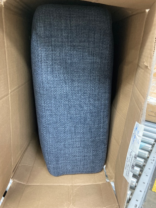 Photo 1 of ***cushion only***CHITOOMA 40" Oversized Accent Chair, Upholstered Armchair with Pillow and Removable Linen Cover, Deep Seat Sofa Chair with Wide Armrests for Living Room, Bedroom, or Office, Blue