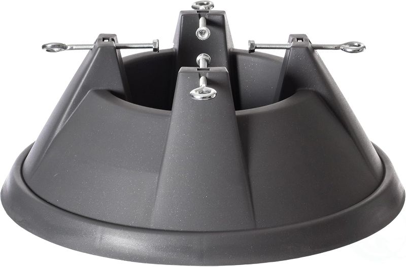 Photo 1 of ***MISSING SCREWS***Plastic Christmas Tree Stand with Screw Fastener, Grey