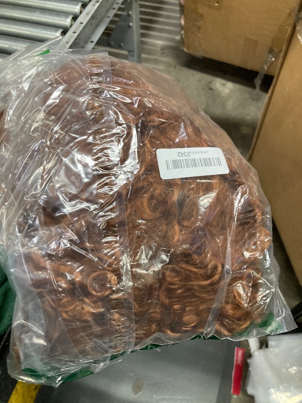 Photo 1 of Giginger Bundles Human Hair 20 22 24 Inch Color 30 Light Brown Jerry Curly Wave Bundles Human Hair Unprocessed Quick Weave Soft Sewn In Hair Extensions for Black Women