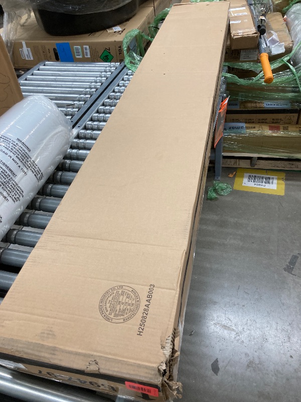 Photo 1 of Signature Design by Ashley Maylee Traditional Tufted Queen Upholstered Panel Bed, Foundation or Box Spring Needed, Dark Brown & Beige