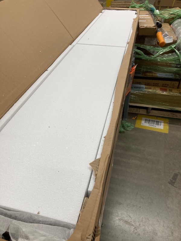 Photo 1 of Signature Design by Ashley Maylee Traditional Tufted Queen Upholstered Panel Bed, Foundation or Box Spring Needed, Dark Brown & Beige