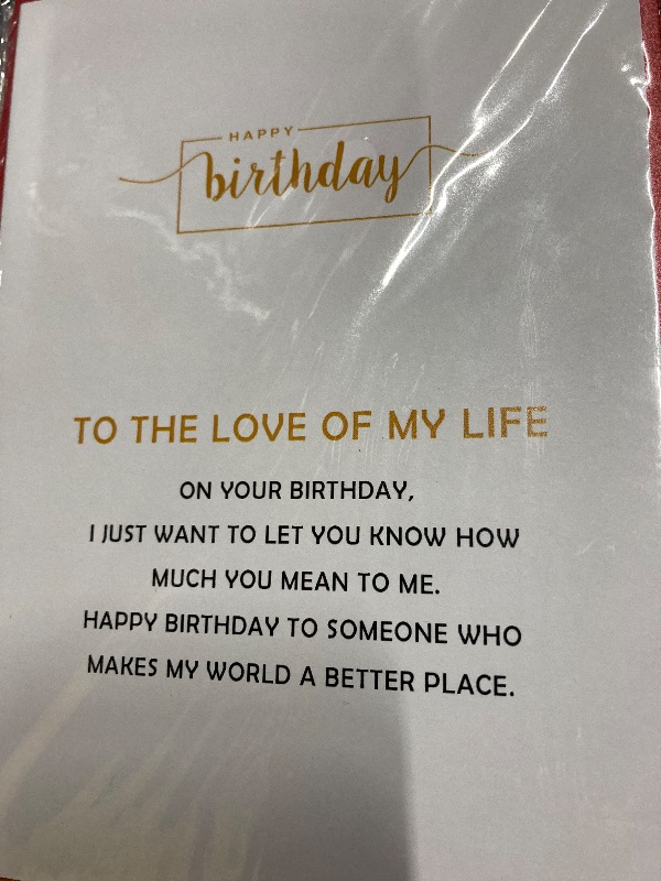 Photo 1 of ***35 IDENTICAL CARDS INCLUDED***BIRTHDAY CARD TO THE LOVE OF MY LIFE***35 IDENTICAL CARDS INCLUDED**