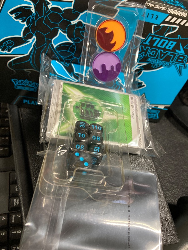 Photo 1 of ***ALL CARD PACKS AND PARTS PACKS ARE 100% FACTORY SEALED***MOST CARD PACKS ARE MISSING HOWEVER***Pokemon TCG Scarlet & Violet 10.5 Black Bolt Elite Trainer Box***ALL CARD PACKS AND PARTS PACKS ARE 100% FACTORY SEALED***MOST CARD PACKS ARE MISSING HOWEVER