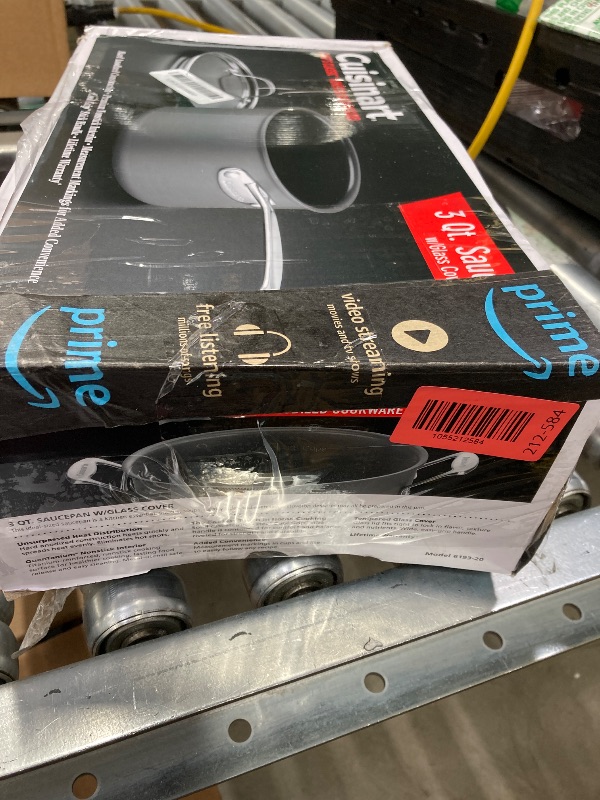 Photo 1 of ***INSIDE POT HAS MULTIPLE SCRATCHES***Cuisinart 6193-20 Chef's Classic Non-Stick 3-Quart Nonstick-Hard-Anodized, Saucepan w/Cover***INSIDE POT HAS MULTIPLE SCRATCHES***