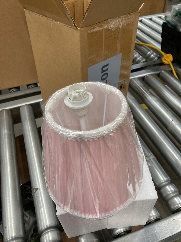 Photo 1 of ***14 INCHES HIGH***HERBESTBAY Kids Table Lamp, Adorable 14 Inch Castle Style Kids Desk Lamp, Pink Bedside Lamp Ideal for Girls Bedroom Decor, Includes LED Bulb***14 INCHES HIGH***