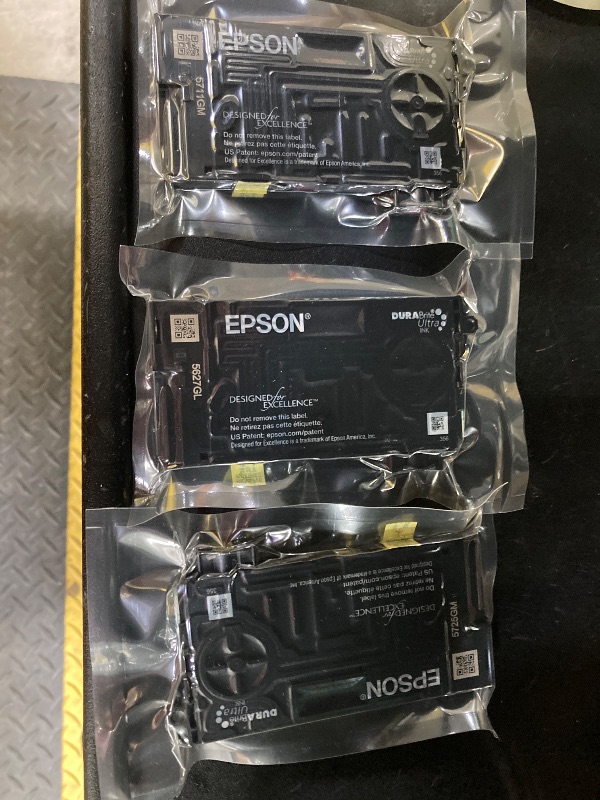Photo 1 of ***Only 3 cartridges included***EPSON 822 DURABrite Ultra Ink Standard Capacity Black & Color Cartridge Combo Pack (T822120-BCS) Works with WorkForce Pro WF-3820, WF-3823, WF-4820, WF-4830, WF-4833, WF-4834***Only 3 cartridges included***