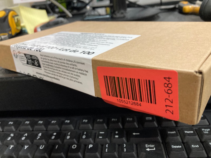 Photo 1 of ***FACTORY SEALED***Amazon Basics AAA Alkaline High-Performance Batteries, 1.5 Volt, 10-Year Shelf Life, 100 Count (Pack of 1)***FACTORY SEALED***