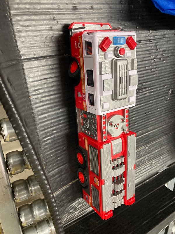 Photo 1 of ***MISSING LADDER AND REMOTE CONTROL***Liberty Imports RC Fire Truck - Big Remote Control Toy Fire Truck - 14" Rescue Fire Engine with Flashing Lights and Siren Sounds, Extendable Rescue Ladder for Kids***MISSING LADDER AND REMOTE CONTROL***