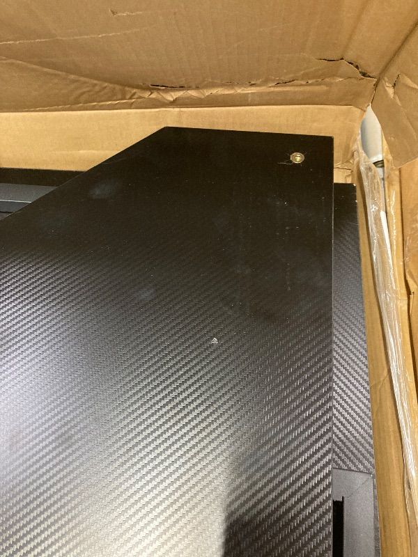 Photo 1 of ***INSTRUCTION MANUAL AND POSSIBLY PARTS MISSING*** Computer Desk L Shaped, 51 Inch Reversible L Shaped Desk, Gaming Desk, Home Office Desk, Carbon Fiber Black***INSTRUCTION MANUAL AND POSSIBLY PARTS MISSING***