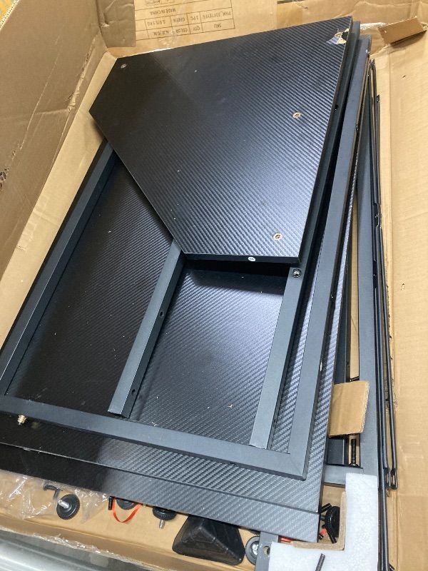 Photo 1 of ***INSTRUCTION MANUAL AND POSSIBLY PARTS MISSING*** Computer Desk L Shaped, 51 Inch Reversible L Shaped Desk, Gaming Desk, Home Office Desk, Carbon Fiber Black***INSTRUCTION MANUAL AND POSSIBLY PARTS MISSING***