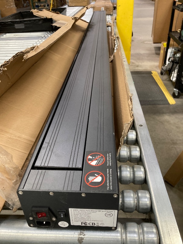 Photo 1 of ***PLUG IS MISSING***AWOL VISION 112" Motorized ALR Floor Rising Projector Screen for Ultra Short Throw Projector, Floor Stand Screen for Home Theater, 4K/8K Ultra HD, Active 3D, 95% Ambient Light Rejecting-***PLUG IS MISSING***