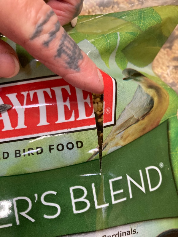 Photo 1 of ***SMALL TEAR IN BAG THAT WAS TAPPED UP!"Kaytee Ultimate Birder's Blend Food, Wild Bird Seed For Grosbeaks, Cardinals, Nuthatches, Woodpeckers & More Outside Feeders, 10 Pound***SMALL TEAR IN BAG THAT WAS TAPPED UP!"