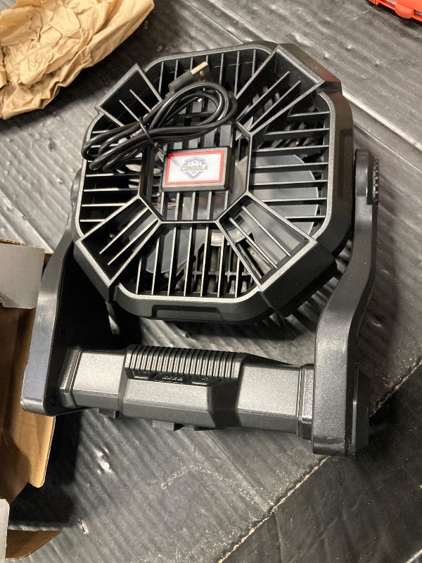 Photo 1 of **HAS SMALL CRACK ON BACK -SEE PIC**Portable Fan Rechargeable, 20400mAh Cordless Battery Powered Fan with LED Lantern, USB C Battery Operated for Travel Bedroom Home Camping Tent Office Beach Desk Fishing Outdoor
