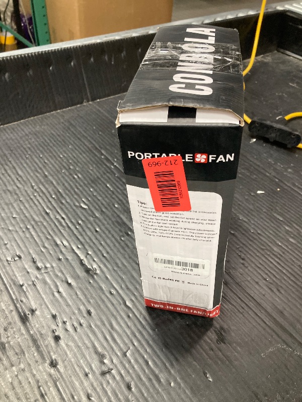 Photo 1 of **HAS SMALL CRACK ON BACK -SEE PIC**Portable Fan Rechargeable, 20400mAh Cordless Battery Powered Fan with LED Lantern, USB C Battery Operated for Travel Bedroom Home Camping Tent Office Beach Desk Fishing Outdoor