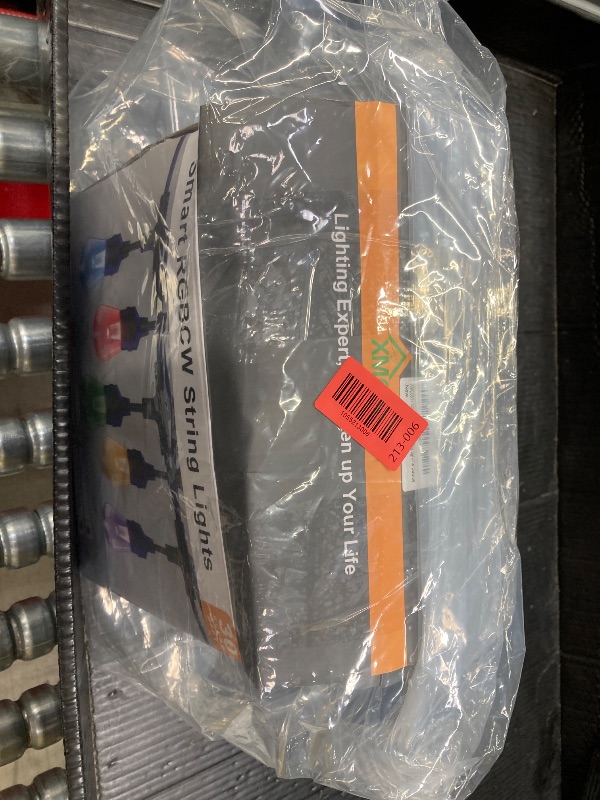 Photo 1 of ***IT APPEARS ONLY SOME LIGHTS WORK***NO REMOTE***XMCOSY+ Smart Outdoor String Lights, 98Ft Patio Lights Waterproof, App Control, Compatible with Alexa, RGBCWIC Color Changing LED String Light for Outside***IT APPEARS ONLY SOME LIGHTS WORK***NO REMOTE***