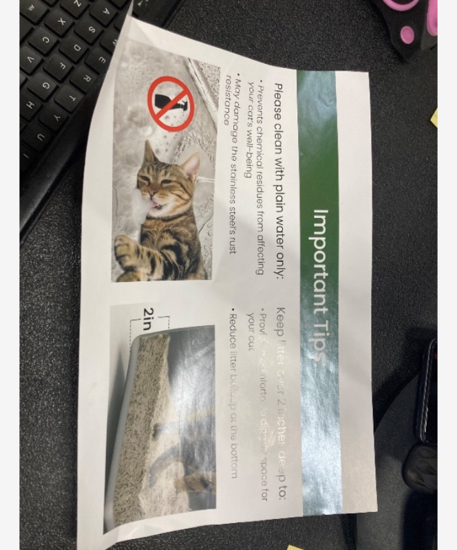 Photo 1 of ***4 INCLUDED*** Stainless Steel Litter Box 11.8“ High Sides Anti-Splashing for Large Cats Seamless Leak Proof Metal Litter Box***4 INCLUDED***