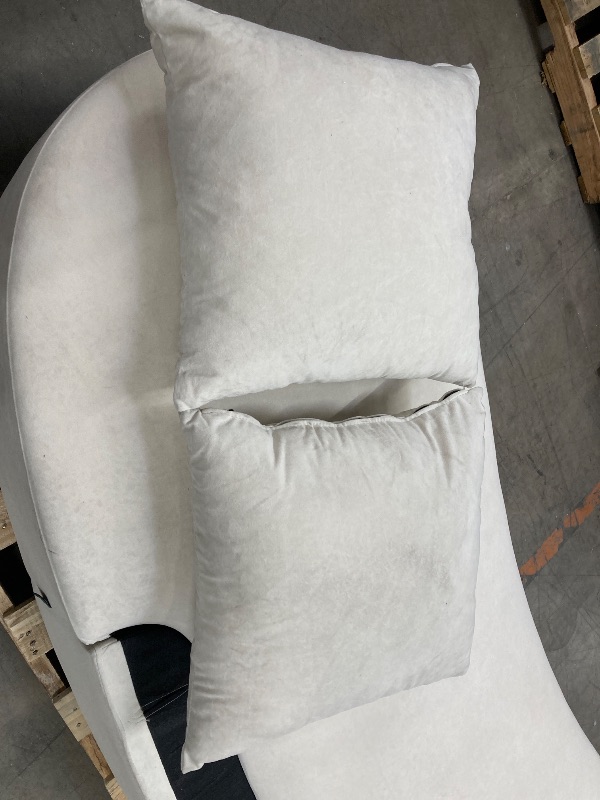 Photo 1 of ***WHAT YOU SEE IN THE PICTURES IS ALL THAT IS INCLUDED**NOTHING ELSE*PARTS MISSING**VERY DIRTY*MODERN CURVED SOFA WITH HALF MOON DESIGN & 2 SMALL PILLOWS***WHAT YOU SEE IN THE PICTURES IS ALL THAT IS INCLUDED**NOTHING ELSE*PARTS MISSING***VERY DIRTY***