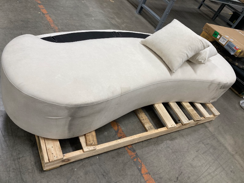 Photo 1 of ***WHAT YOU SEE IN THE PICTURES IS ALL THAT IS INCLUDED**NOTHING ELSE*PARTS MISSING**VERY DIRTY*MODERN CURVED SOFA WITH HALF MOON DESIGN & 2 SMALL PILLOWS***WHAT YOU SEE IN THE PICTURES IS ALL THAT IS INCLUDED**NOTHING ELSE*PARTS MISSING***VERY DIRTY***