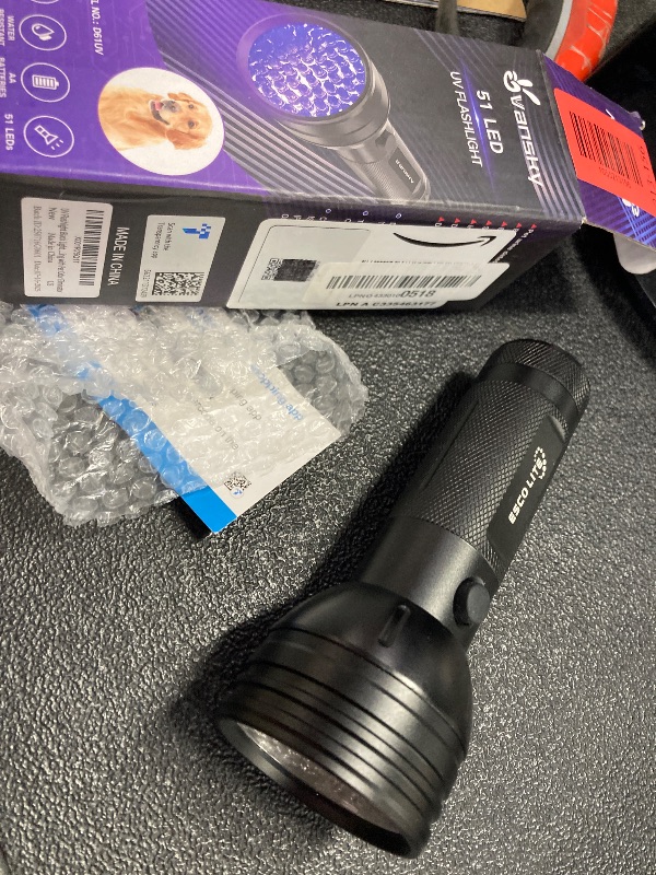 Photo 1 of ***NEEDS AA BATTERIES***Vansky UV Flashlight Black Light, 51 LED Blacklight Pet Urine Detector for Dog/Cat Urine, Dry Stains, Bed Bug, Resin Curing, Scorpions Finder***NEEDS AA BATTERIES***
