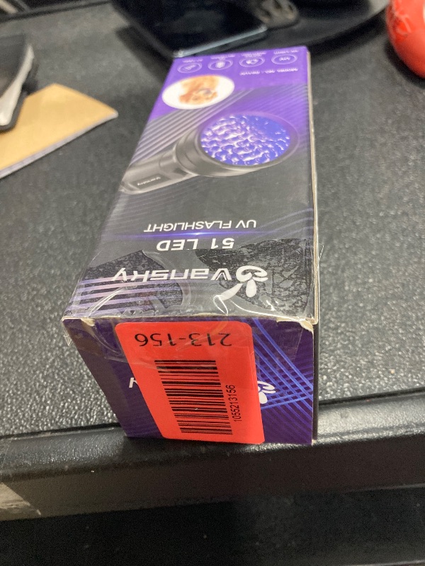 Photo 1 of ***NEEDS AA BATTERIES***Vansky UV Flashlight Black Light, 51 LED Blacklight Pet Urine Detector for Dog/Cat Urine, Dry Stains, Bed Bug, Resin Curing, Scorpions Finder***NEEDS AA BATTERIES***