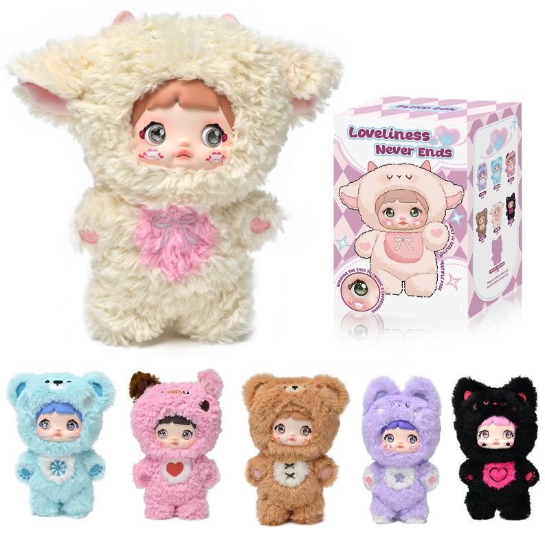 Photo 1 of ***FACTORY SEALED INTERIOR BAG***Blind Box Loveliness Never Ends Series Plush - 3 Expressions Adorable Mystery Plush Toys for Collectors - 7.1IN Random Surprise Doll with Unique Designs, 1PCS (1 of 7 Possible Styles)***FACTORY SEALED INTERIOR BAG***