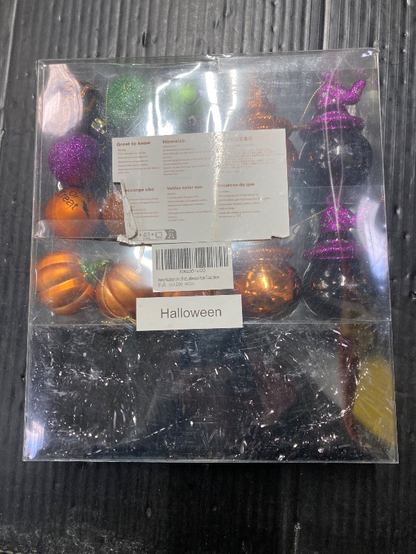Photo 1 of ***TREE NOT INCLUDED***Valery Madelyn Halloween Ornaments Tree Decorations, 24ct Shatterproof Cats Jack-o'-Lantern Pumpkin Vintage Decorative Hanging Ball Ornaments Set for Small Tree, Cute Holiday Party Indoor Home Decor***TREE NOT INCLUDED***