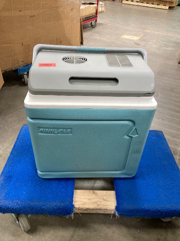 Photo 1 of ***VERY DIRTY INSIDE* HANDLE IS HARD TO MOVE FROM UP & DOWN POSITION***Pinnacle Thermoware Electric Cooler – Large 30L Portable Cooler for Hot and Cold Drinks and Food – 12v Travel Cooler for Car, Camper, RV, Van – Plug-In Cooler Refrigerator for Travel, 