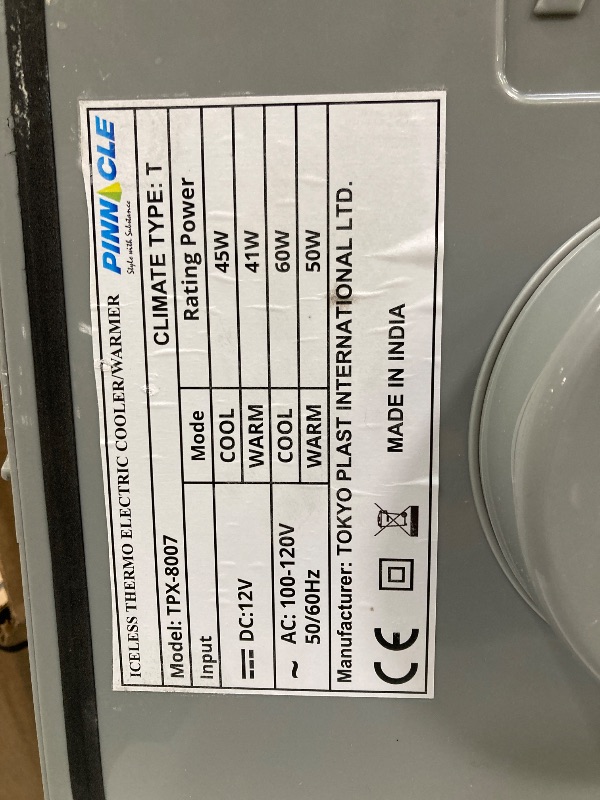 Photo 1 of ***VERY DIRTY INSIDE* HANDLE IS HARD TO MOVE FROM UP & DOWN POSITION***Pinnacle Thermoware Electric Cooler – Large 30L Portable Cooler for Hot and Cold Drinks and Food – 12v Travel Cooler for Car, Camper, RV, Van – Plug-In Cooler Refrigerator for Travel, 