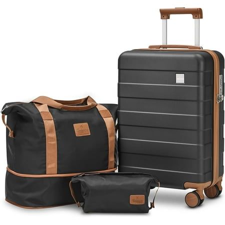 Photo 1 of  Carry on Luggage 20 in Carry-on Suitcase with Spinner Wheels?Hardside 3PCS Set with TSA Lock