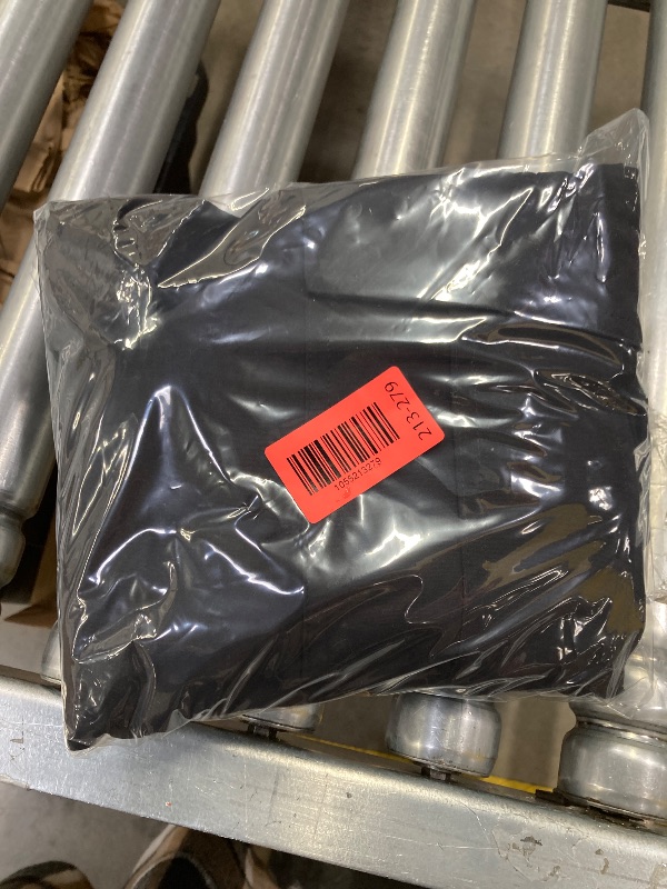 Photo 1 of ***WAREHOUSE DIRTY*NEED WASHING***WIDE LEG CARGO PANTS WITH ELASTIC WAIST, BLACK***10******WAREHOUSE DIRTY*NEED WASHING***