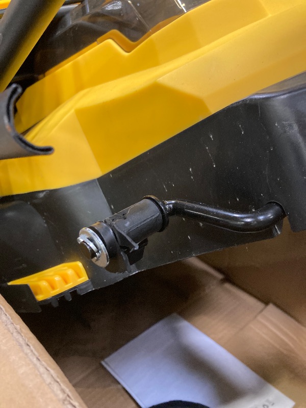 Photo 1 of ***FRONT WHEEL IS BROKEN***ZEGJAW Lawn Mower Cordless,13-Inch Electric Lawn Mower with 4.0Ah Battery and Charger, 2-in-1 Electric Mower with 5-Position Height Adjustment***FRONT WHEEL IS BROKEN***