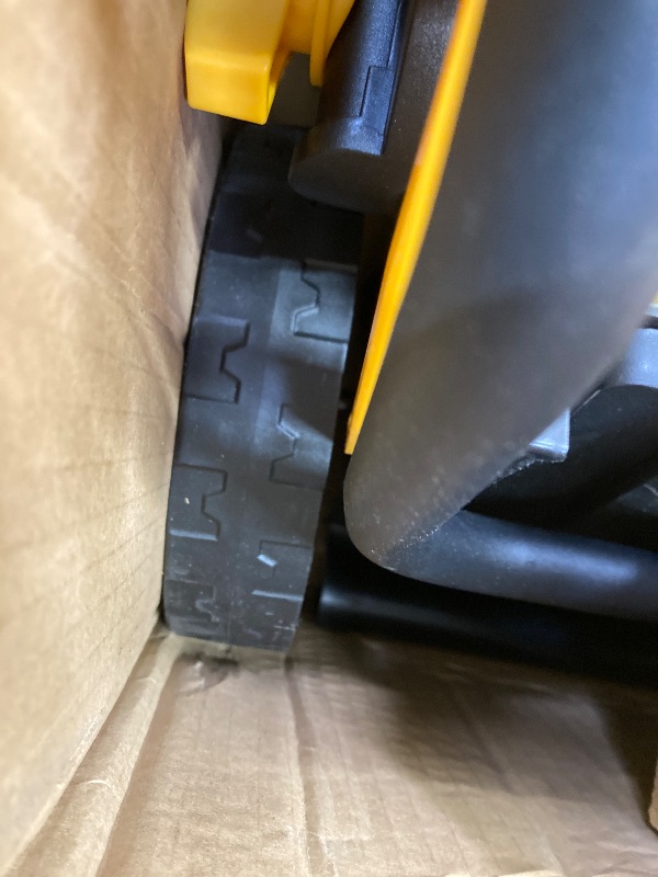 Photo 1 of ***FRONT WHEEL IS BROKEN***ZEGJAW Lawn Mower Cordless,13-Inch Electric Lawn Mower with 4.0Ah Battery and Charger, 2-in-1 Electric Mower with 5-Position Height Adjustment***FRONT WHEEL IS BROKEN***